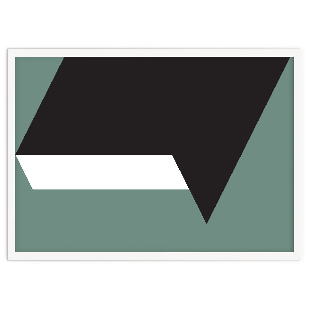 Geometric Shapes No. 85 - black, white & grey