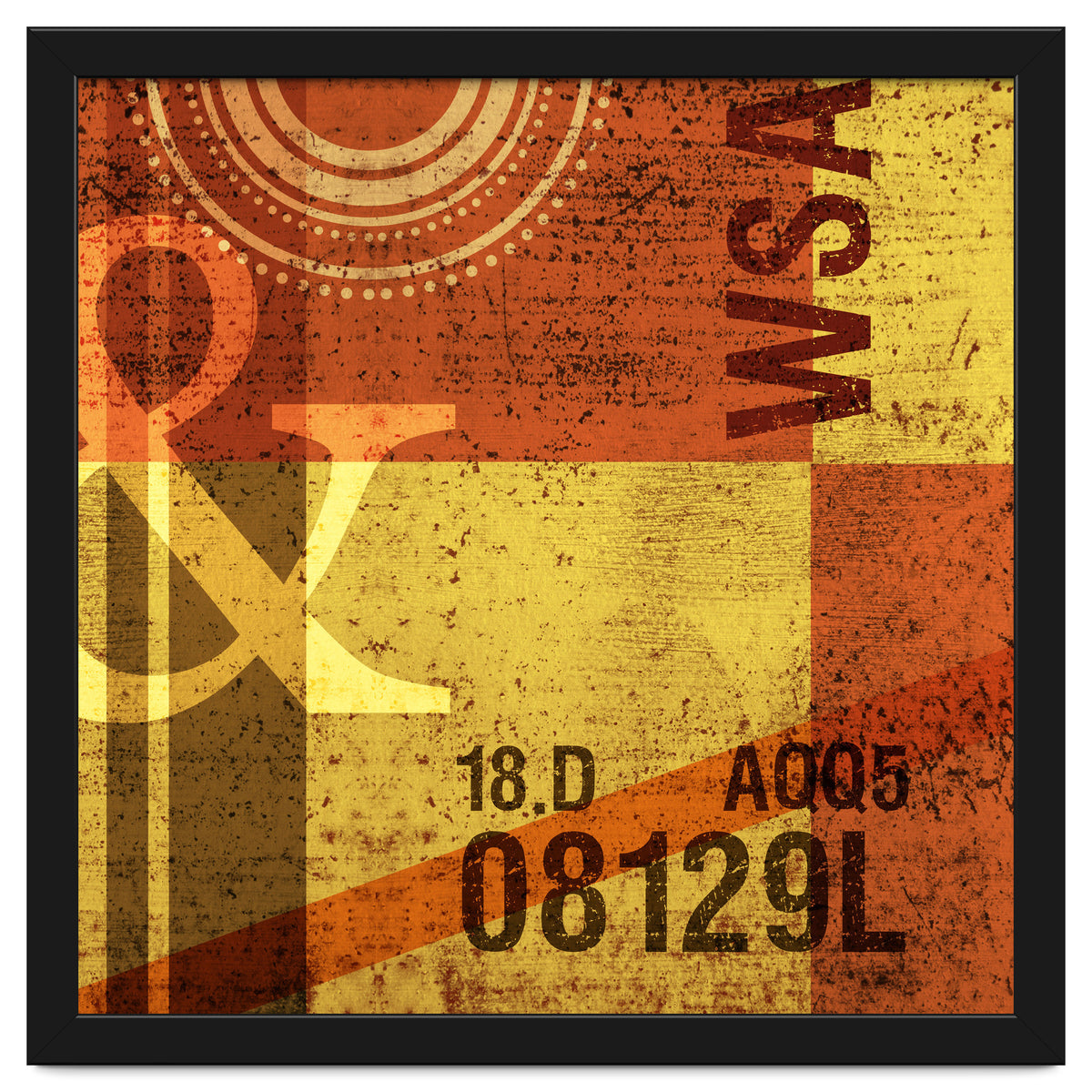 Abstract Industrial Yellow