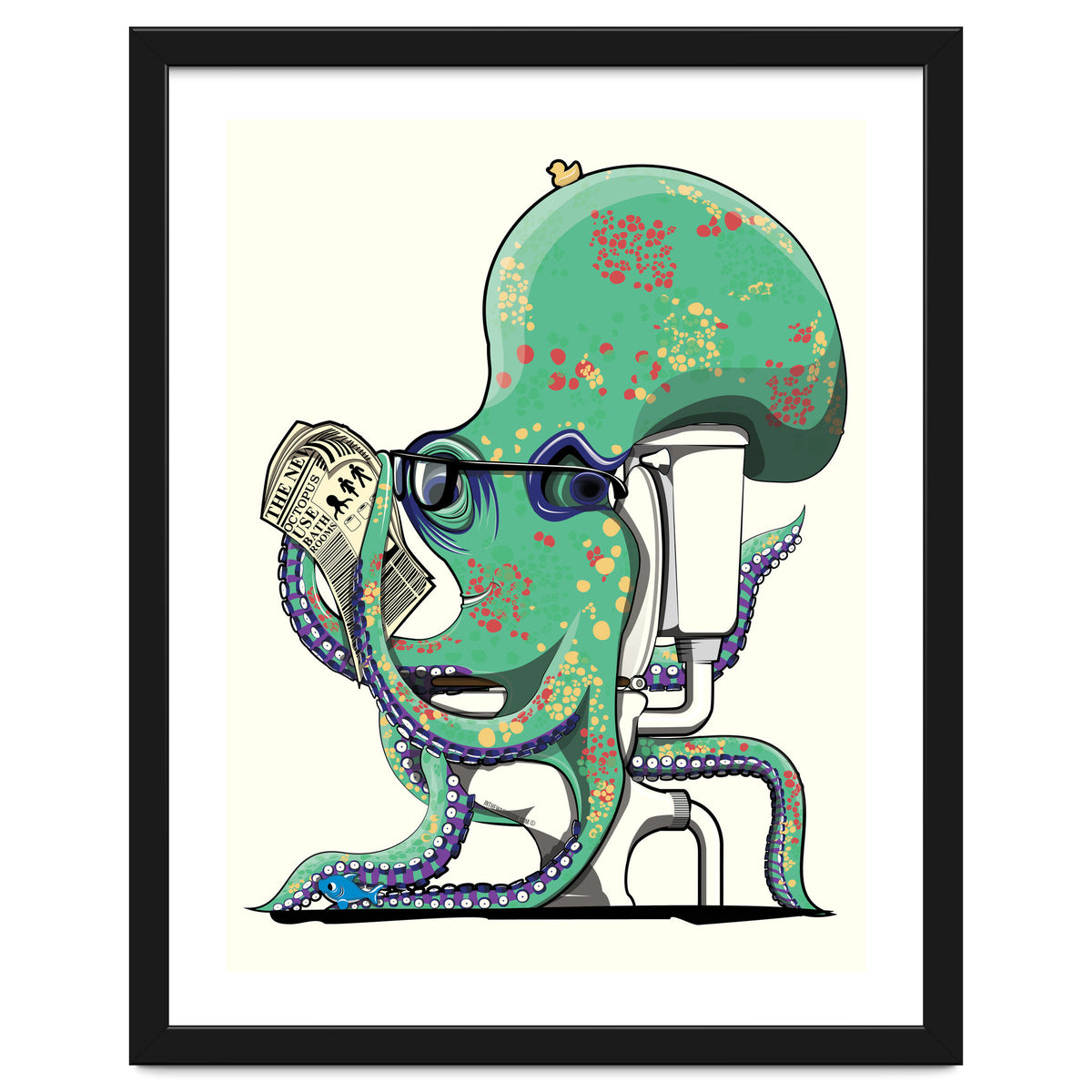 Octopus on the Toilet