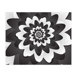 Mono Chrome Flower Spiral Pattern (Print Only) thumbnail