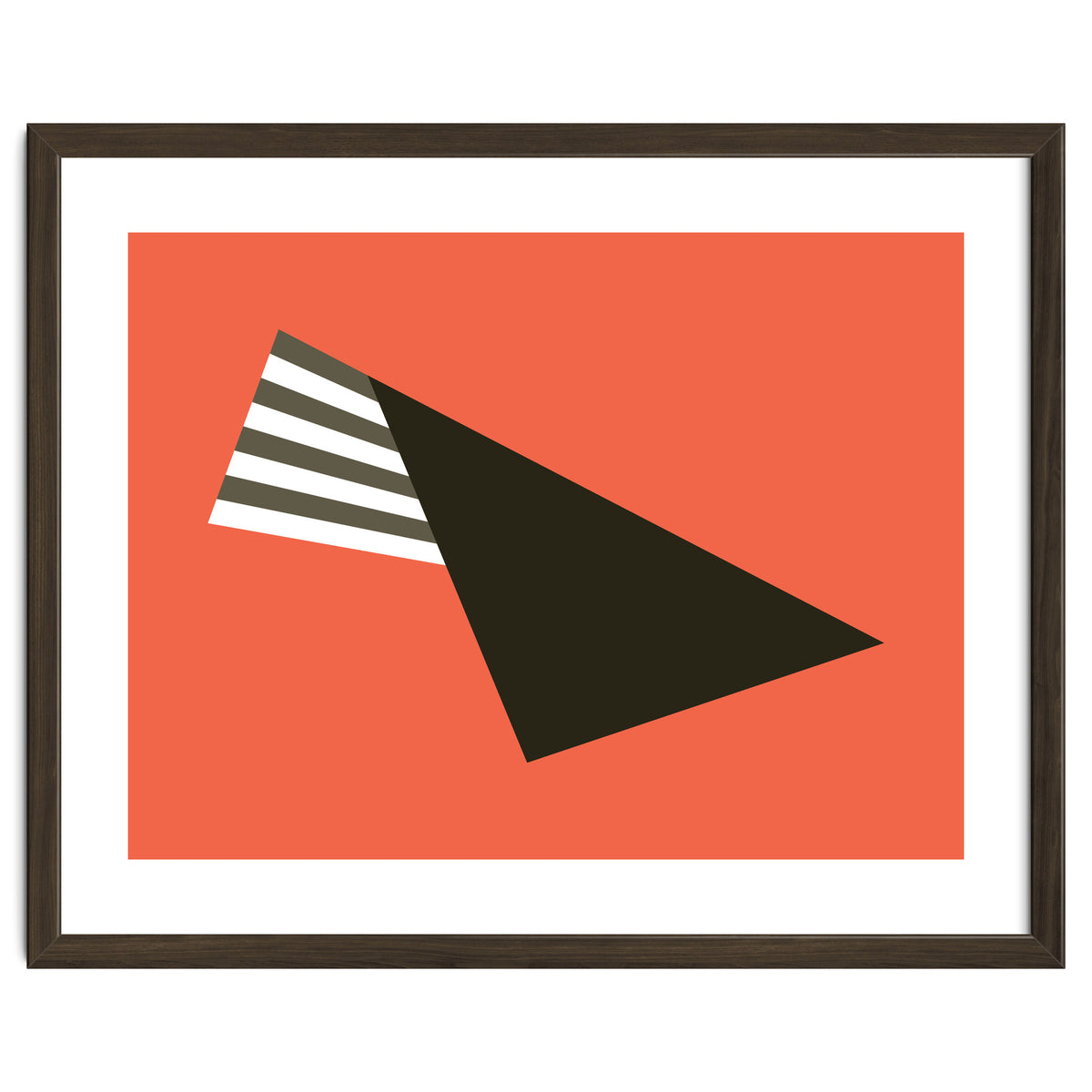 Geometric Shapes No. 75 - pink & stripes