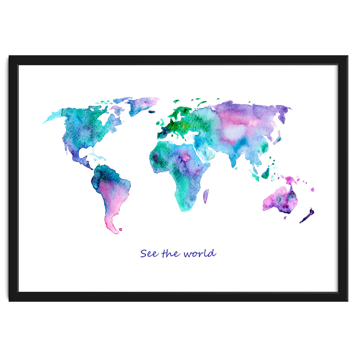 See the world || watercolor