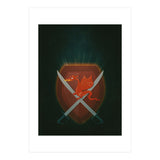 Heraldic dragon and cutlasses (Print Only) thumbnail