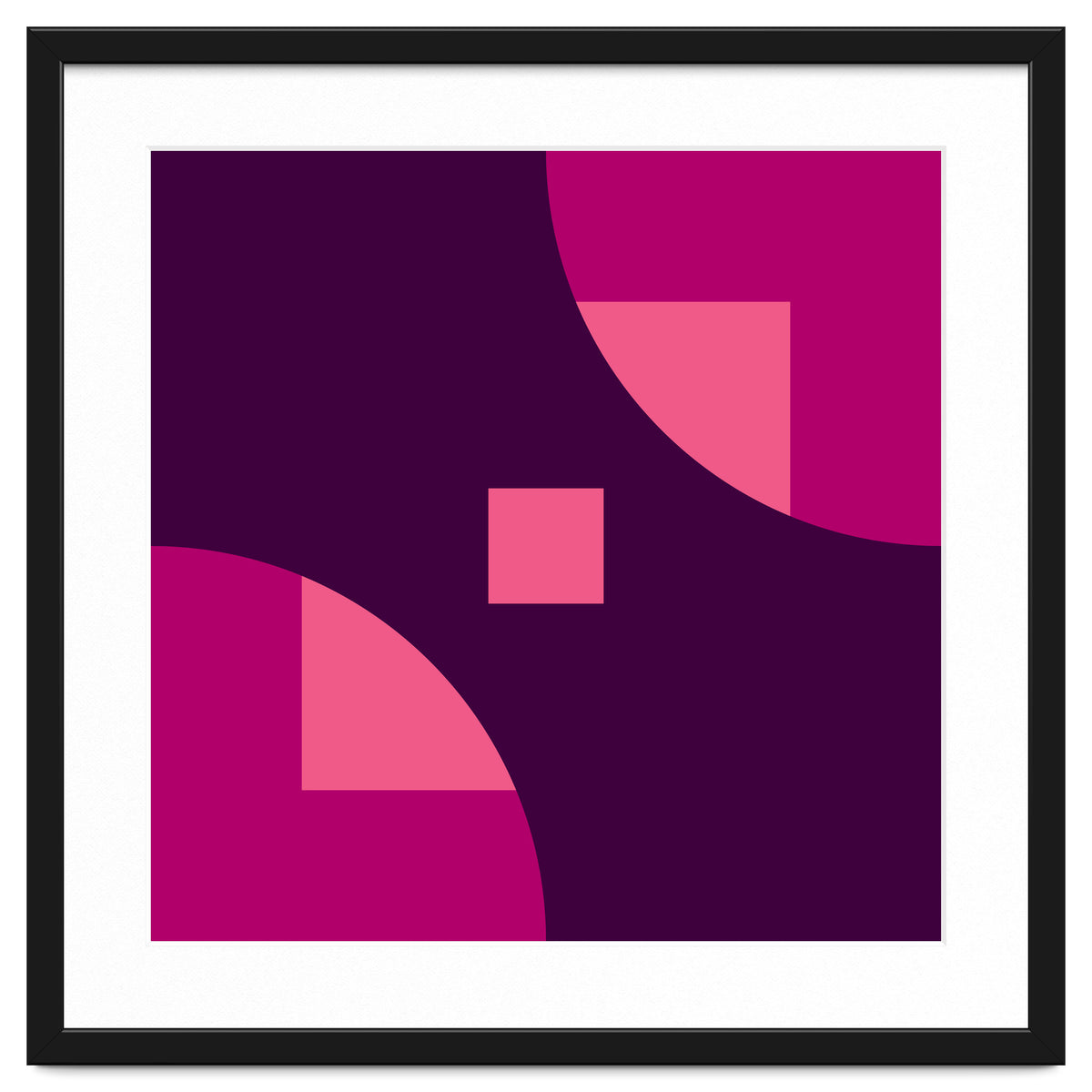 Geometric Shapes No. 1 - purple & pink squares