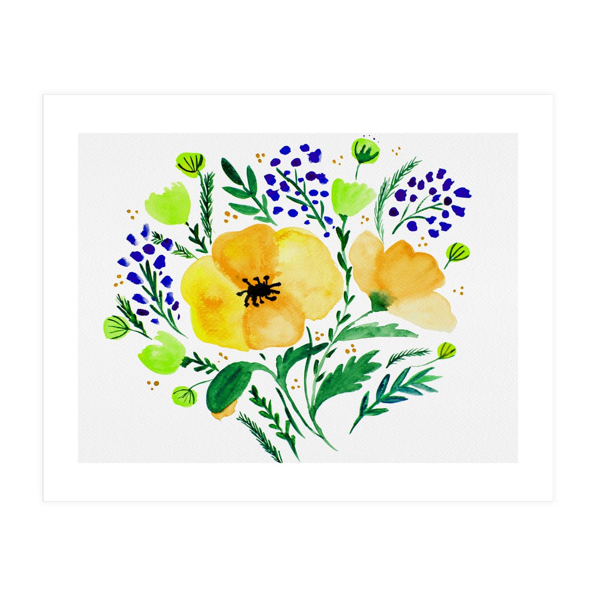 Yellow Poppies (Print Only)