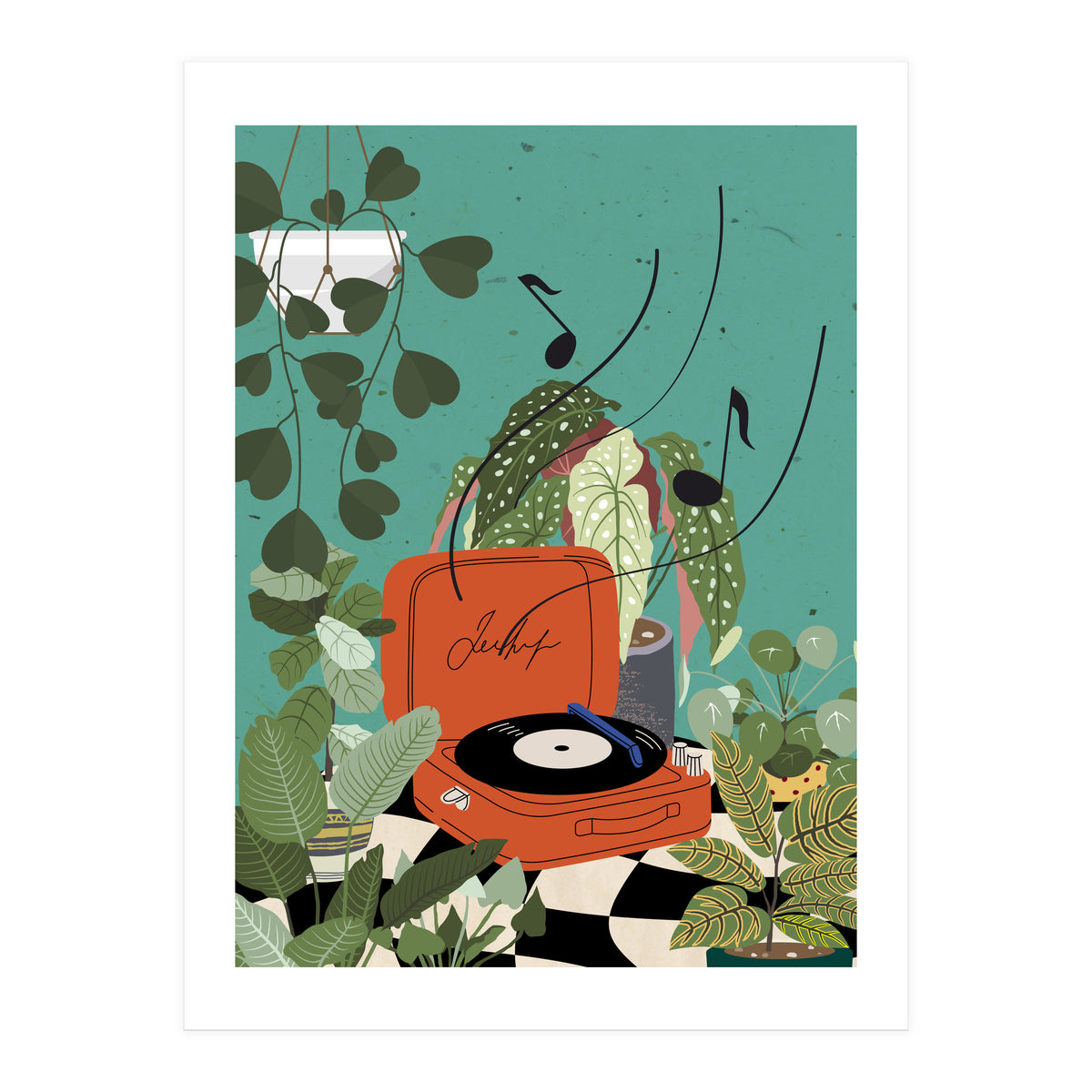 Vinyl Record Player (Print Only)