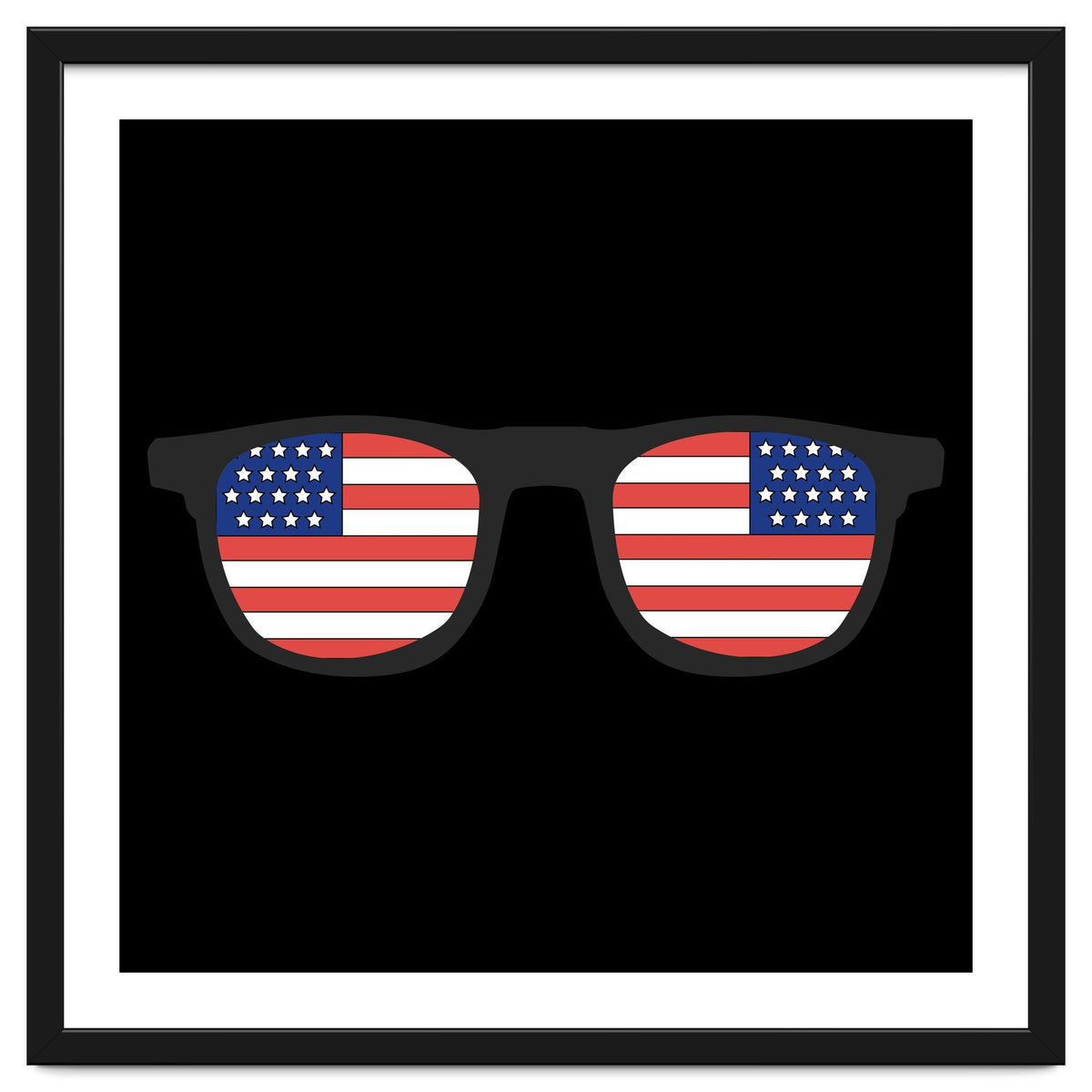 4th Of July, USA Glasses.