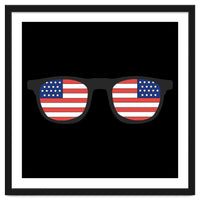 4th Of July, USA Glasses.