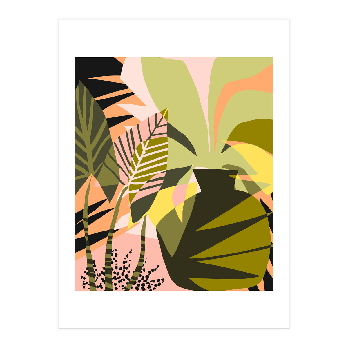 A Flower Blooms Best In A Happy Pot (Print Only)