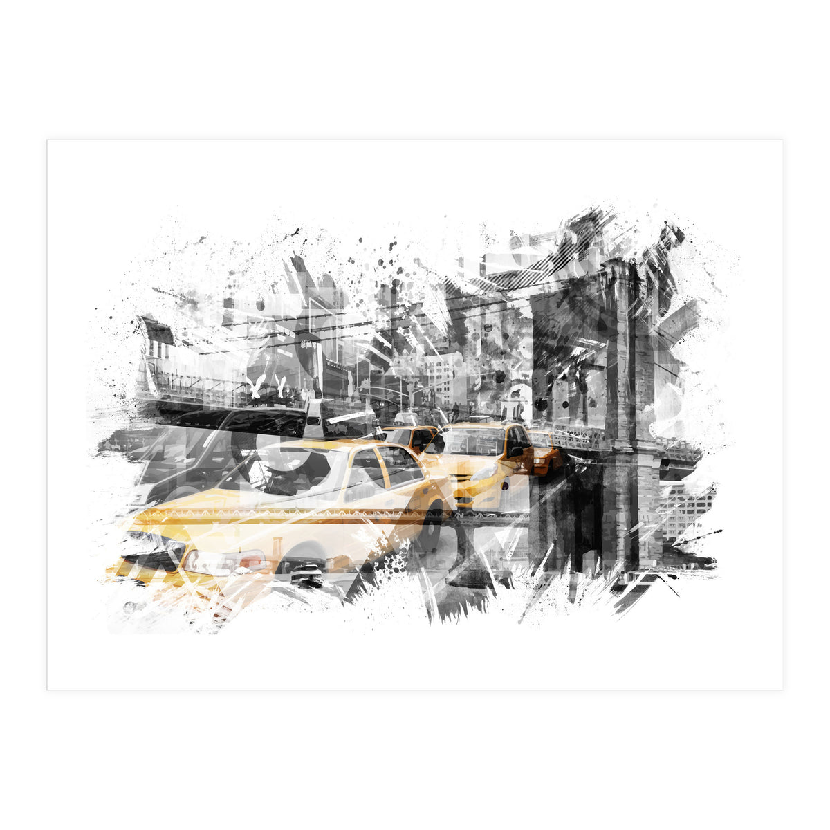 Modern Art NYC Collage  (Print Only)