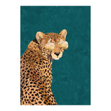 Cool Cat Cheetah Gold and Green (Print Only) thumbnail