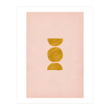 Pink and rust minimalist shapes (Print Only) thumbnail