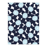 Pastel Blue Abstract Flower Pattern (Print Only) thumbnail