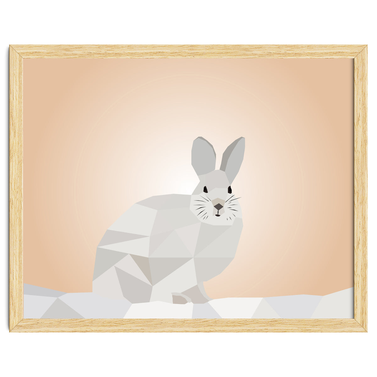 Rabbit Low Poly Art