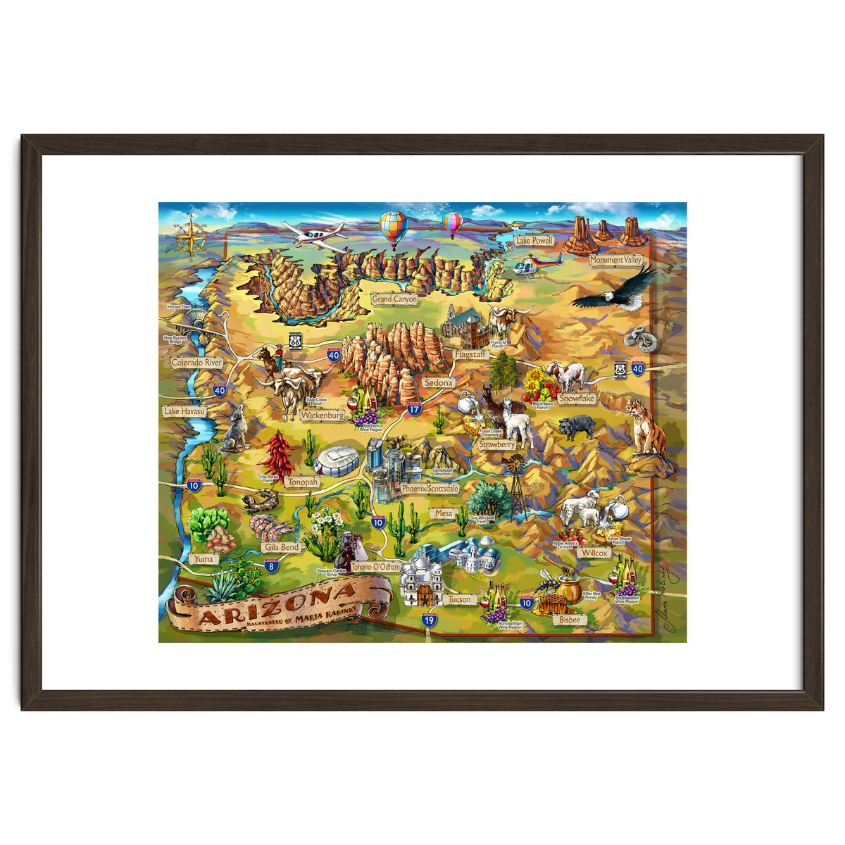 Arizona Illustrated Map