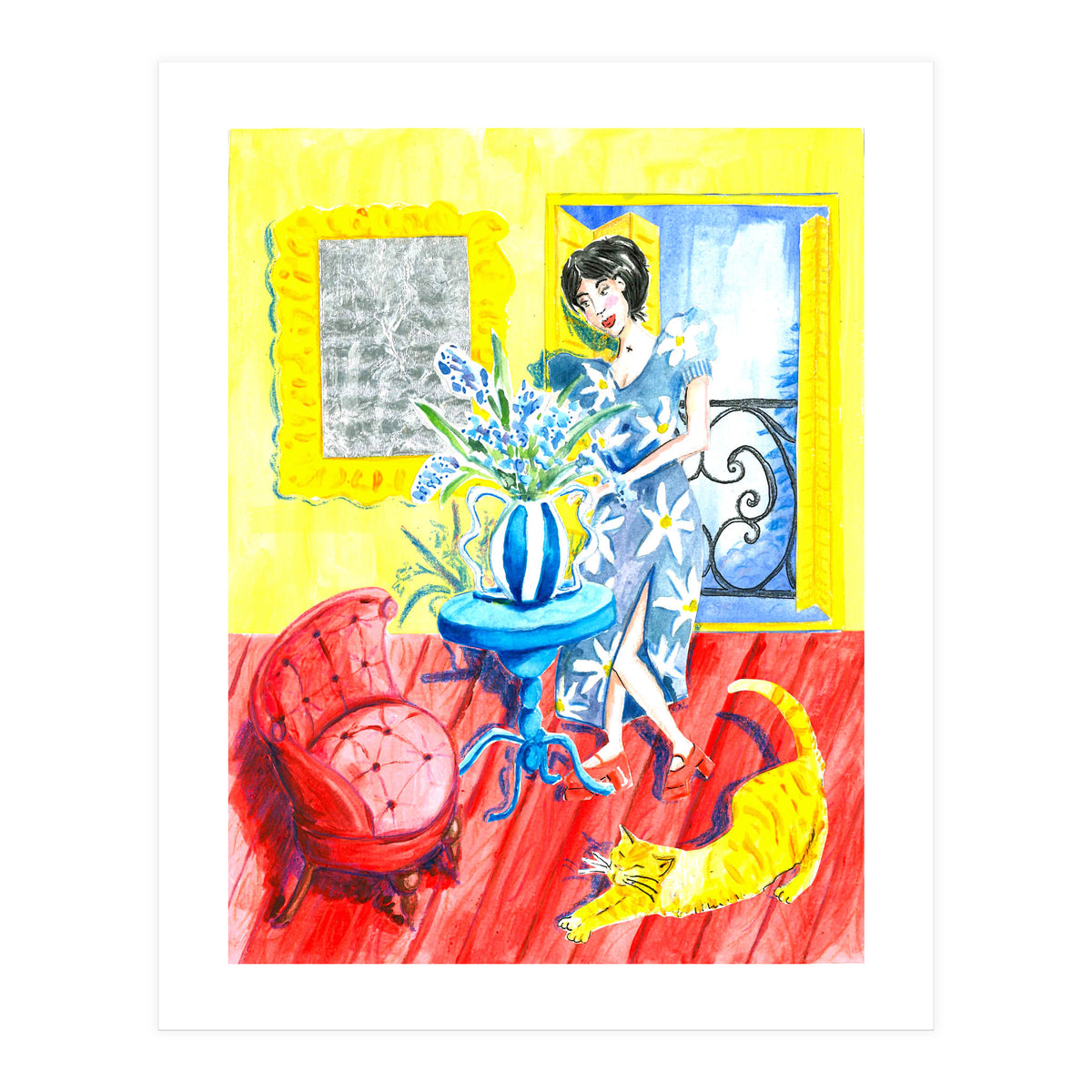 Fanny In The Living Room (Print Only)