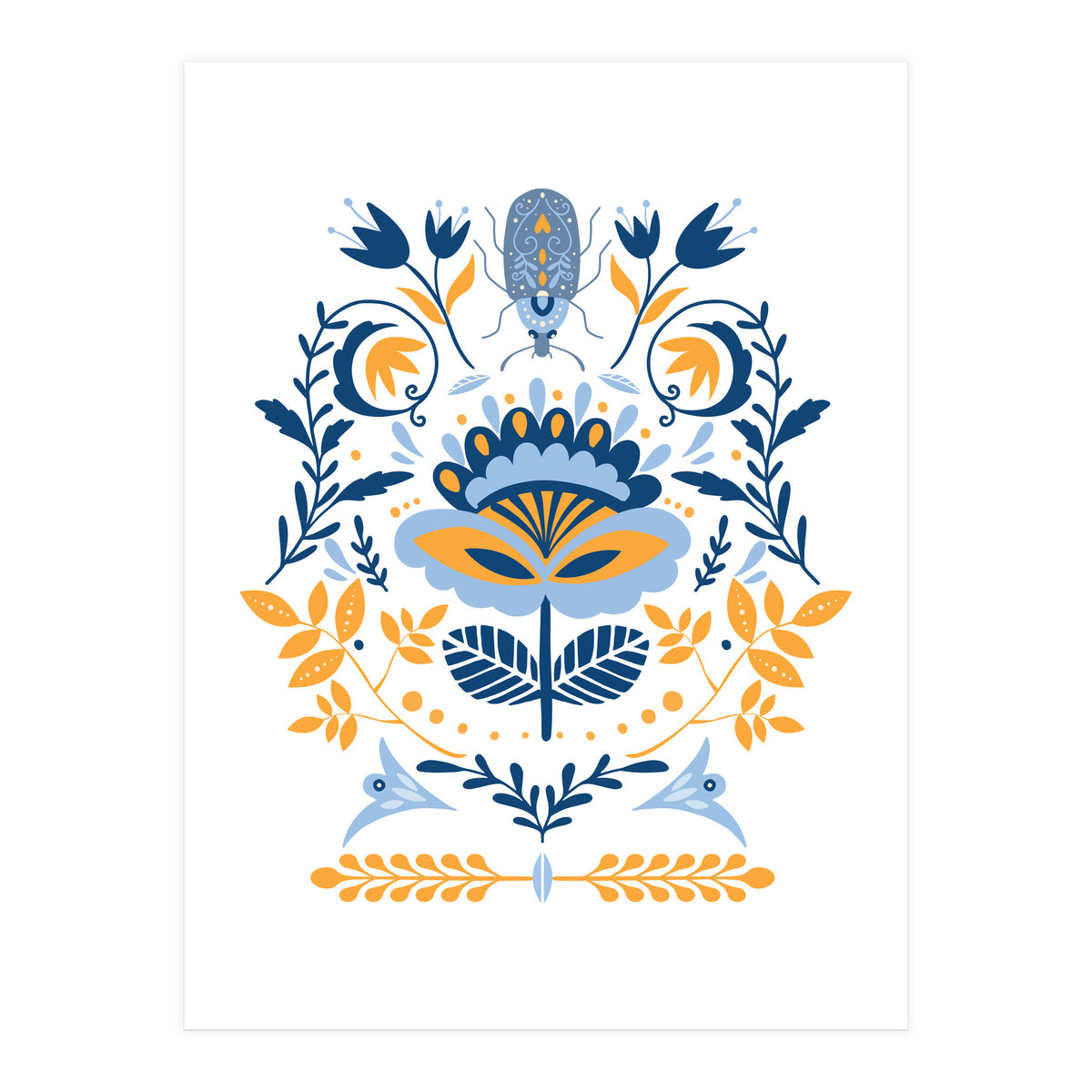 Scandinavian Folk Study 011  (Print Only)