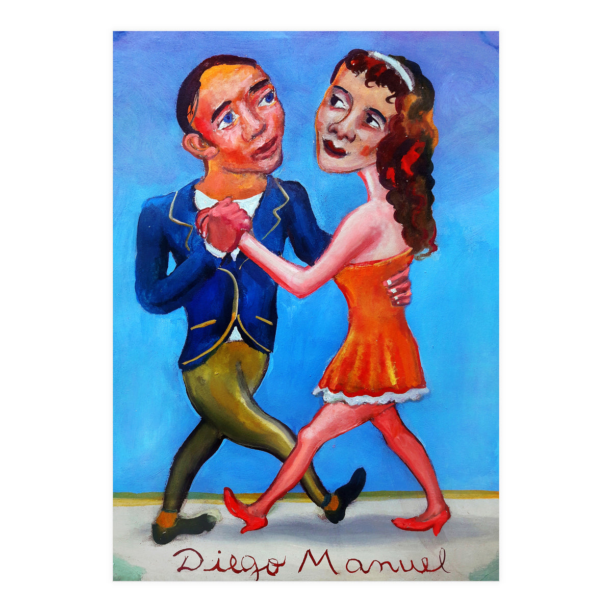 Pareja De Tango 2 (Print Only)