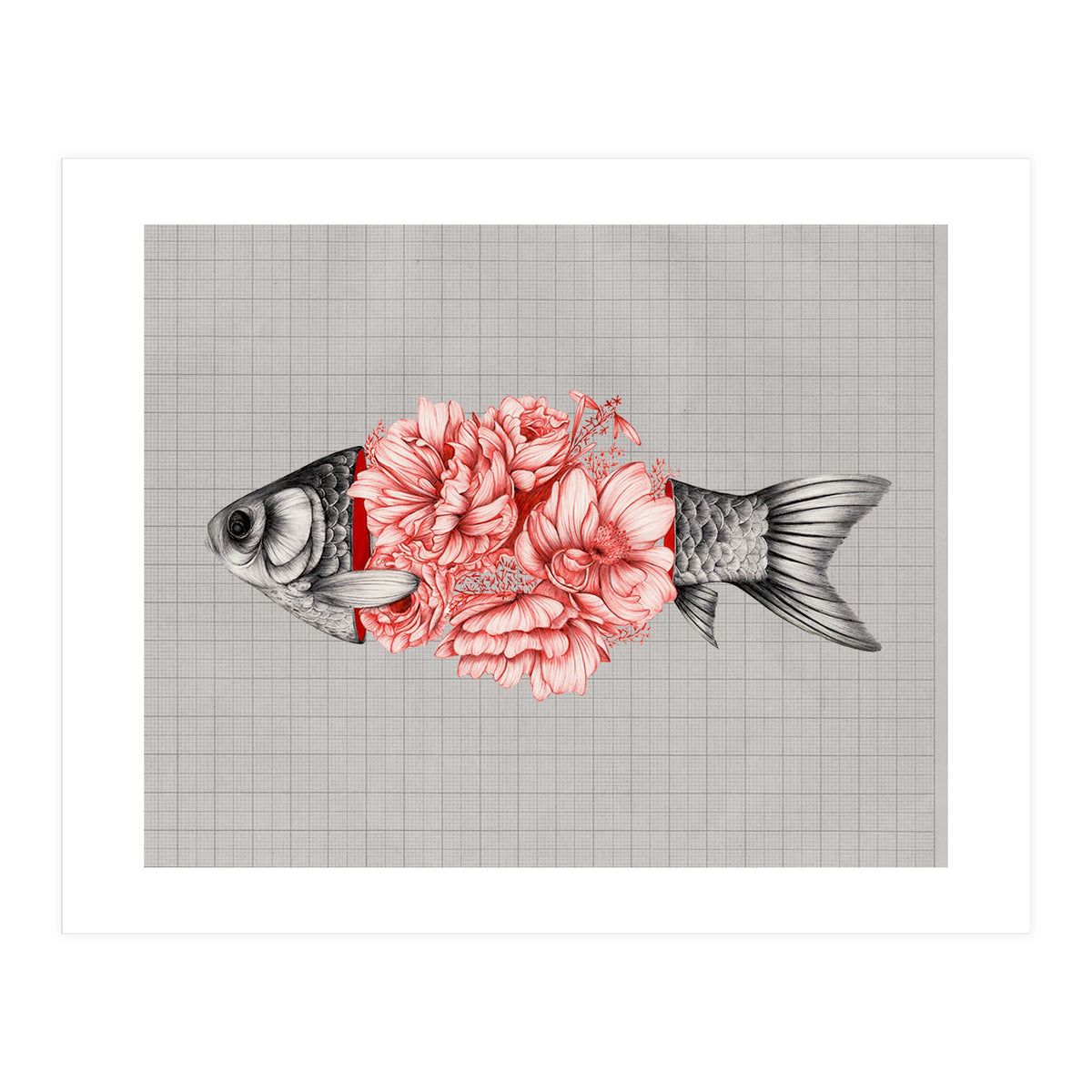 Vintage Tropical Aquarium Fish  (Print Only)