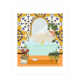 Sheep Bathing in Moroccan Style Bathroom (Print Only) thumbnail
