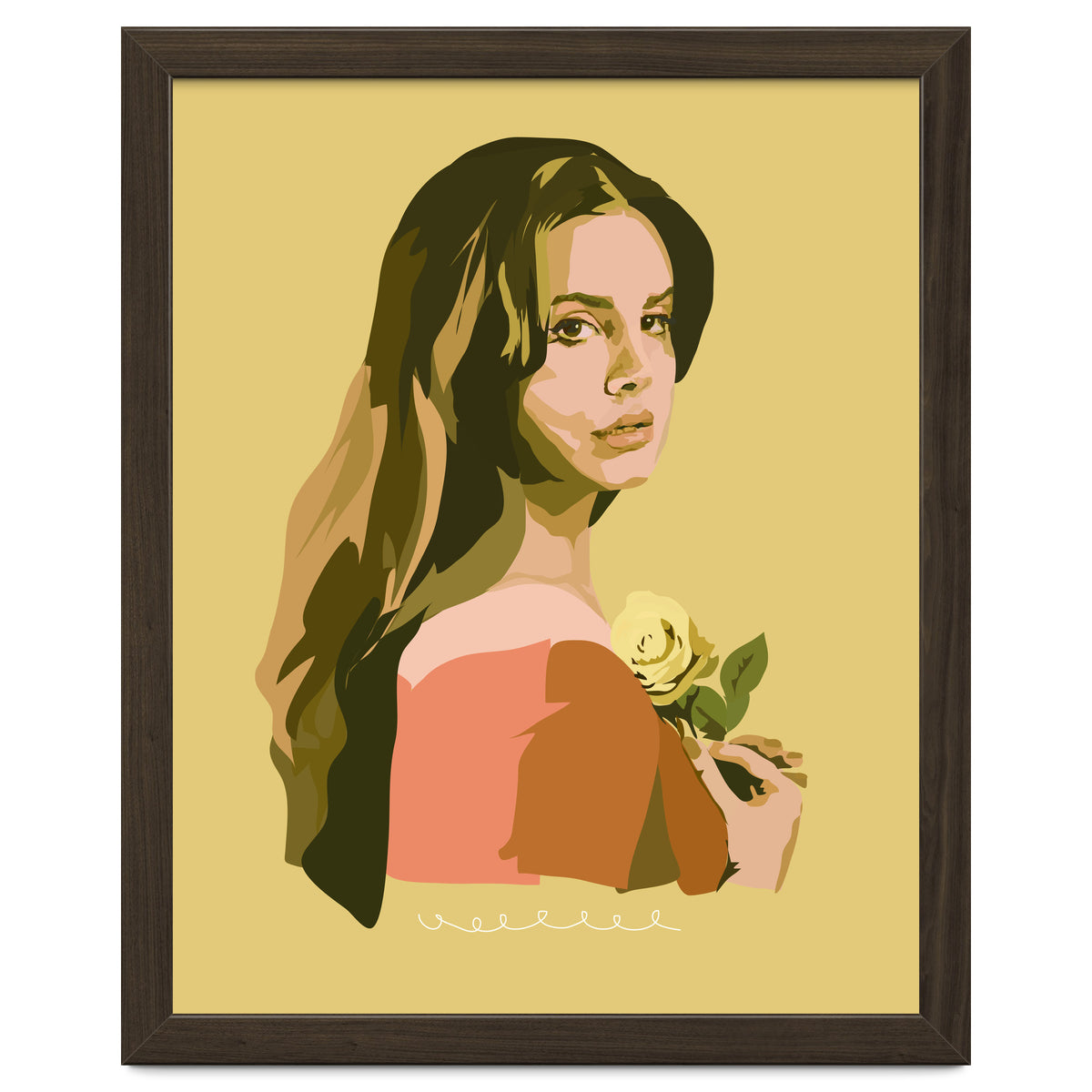 Lana Del Rey With Rose