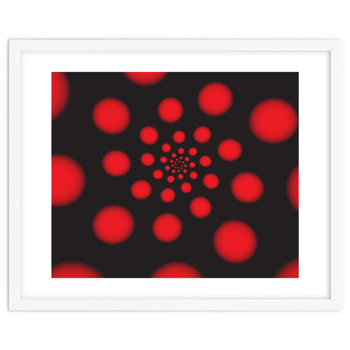 Red Spiral Dots