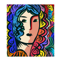 Rainbow Portrait Girl (Print Only)