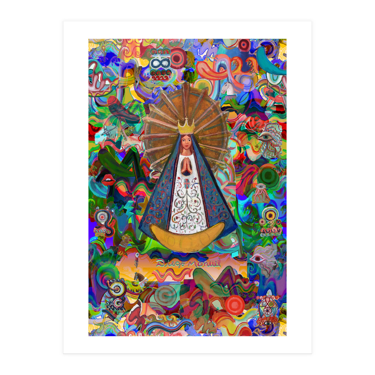 Virgen Y Graffiti 8 (Print Only)