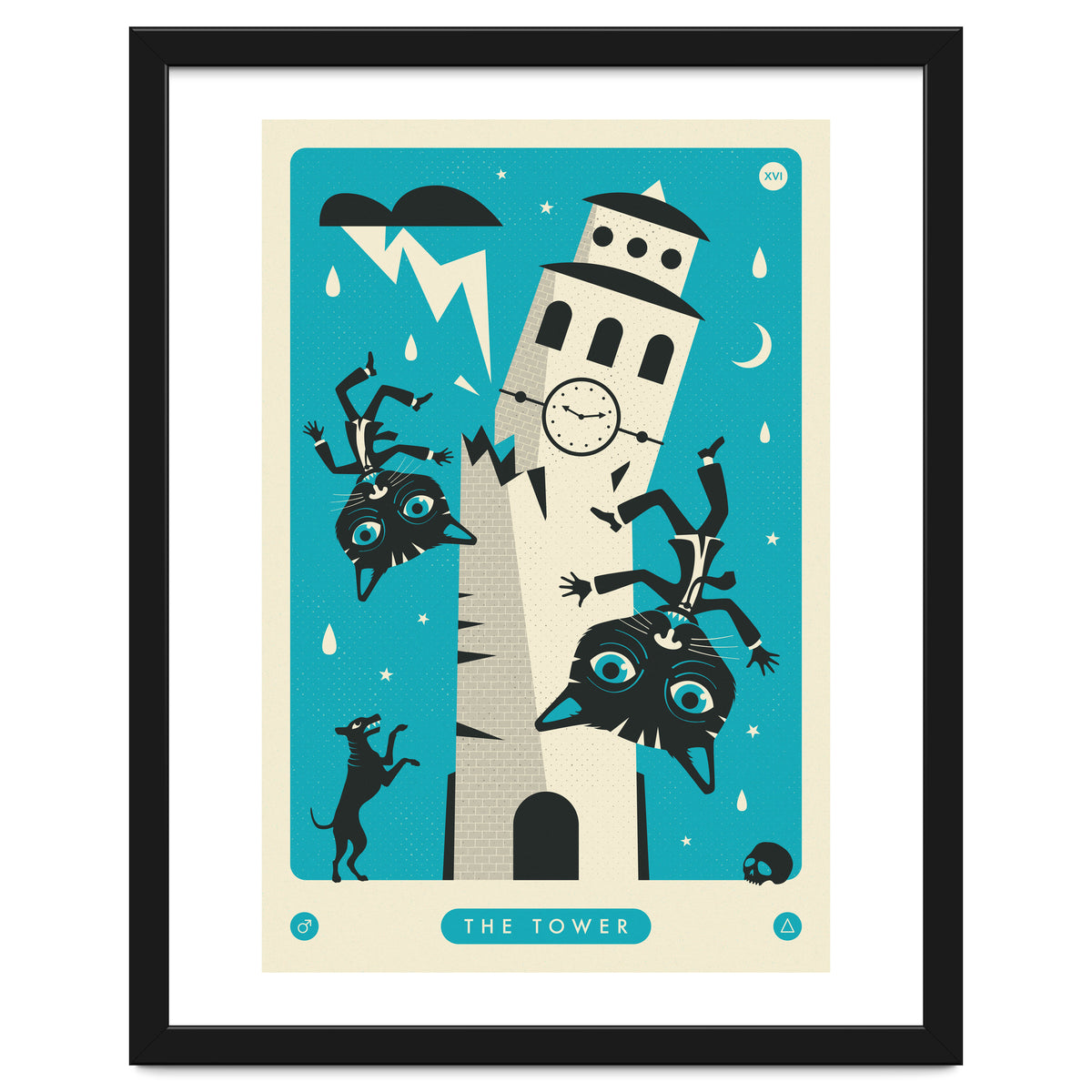 TAROT CARD CAT: THE TOWER