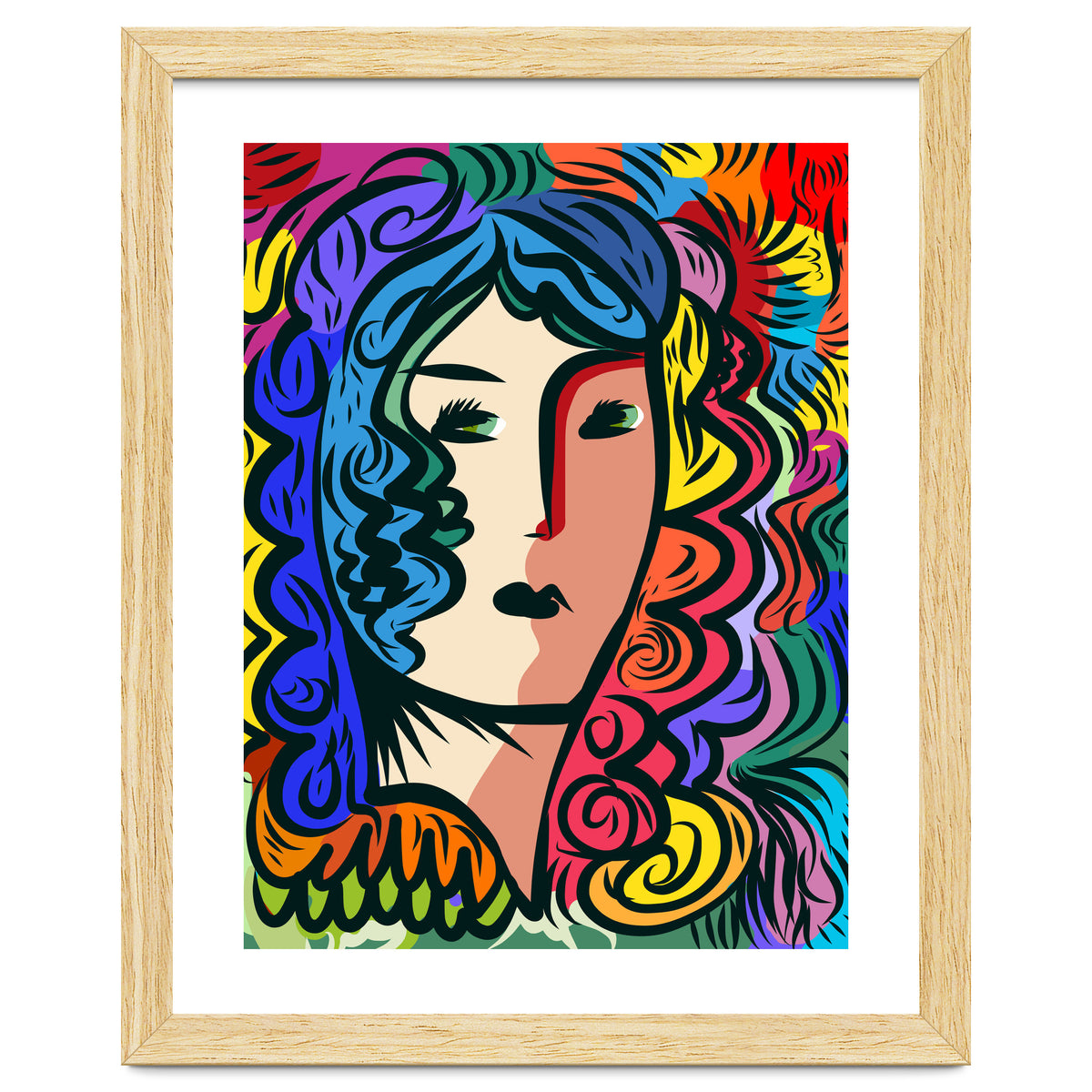 Rainbow Portrait Girl