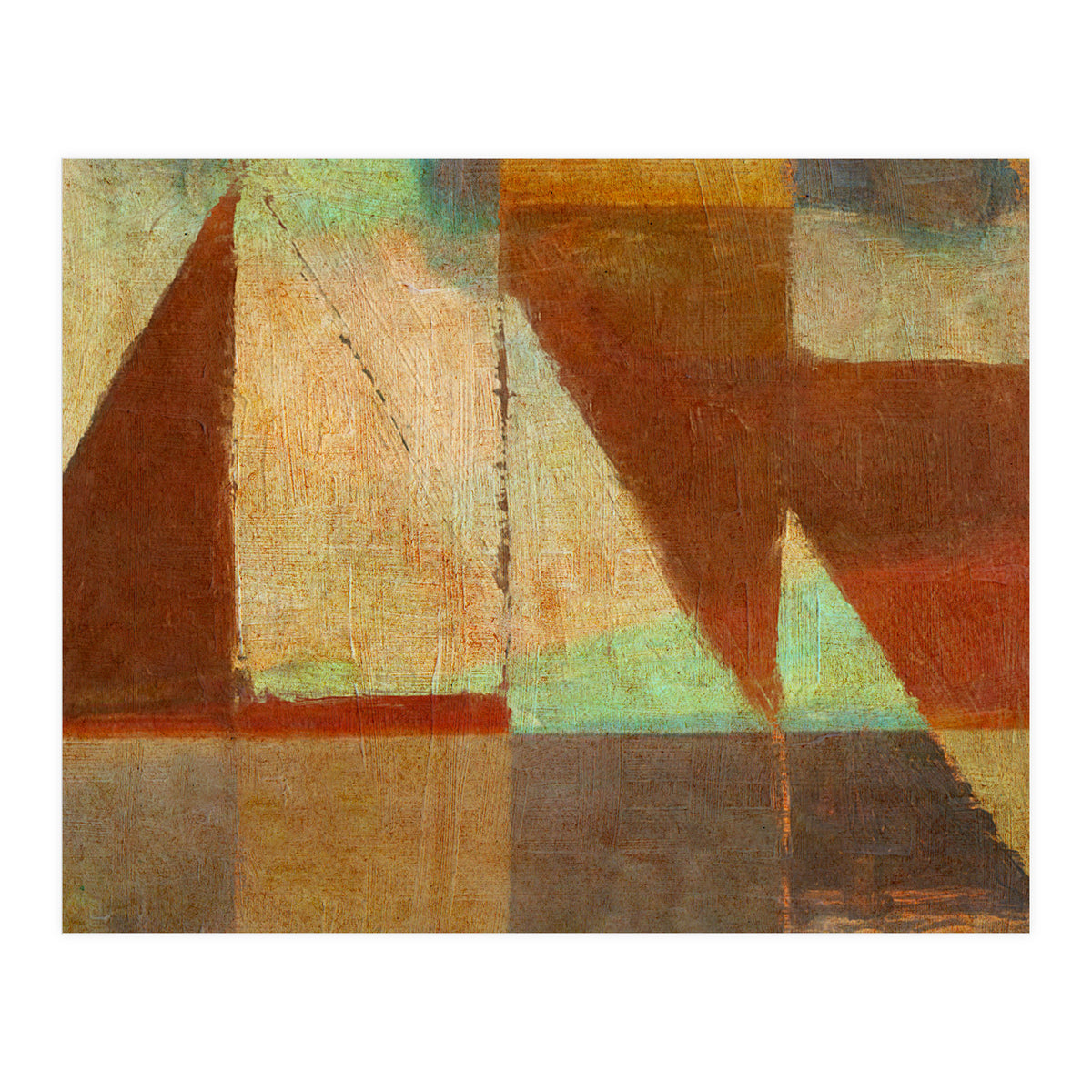 Tramonto Nel Porto (Print Only)