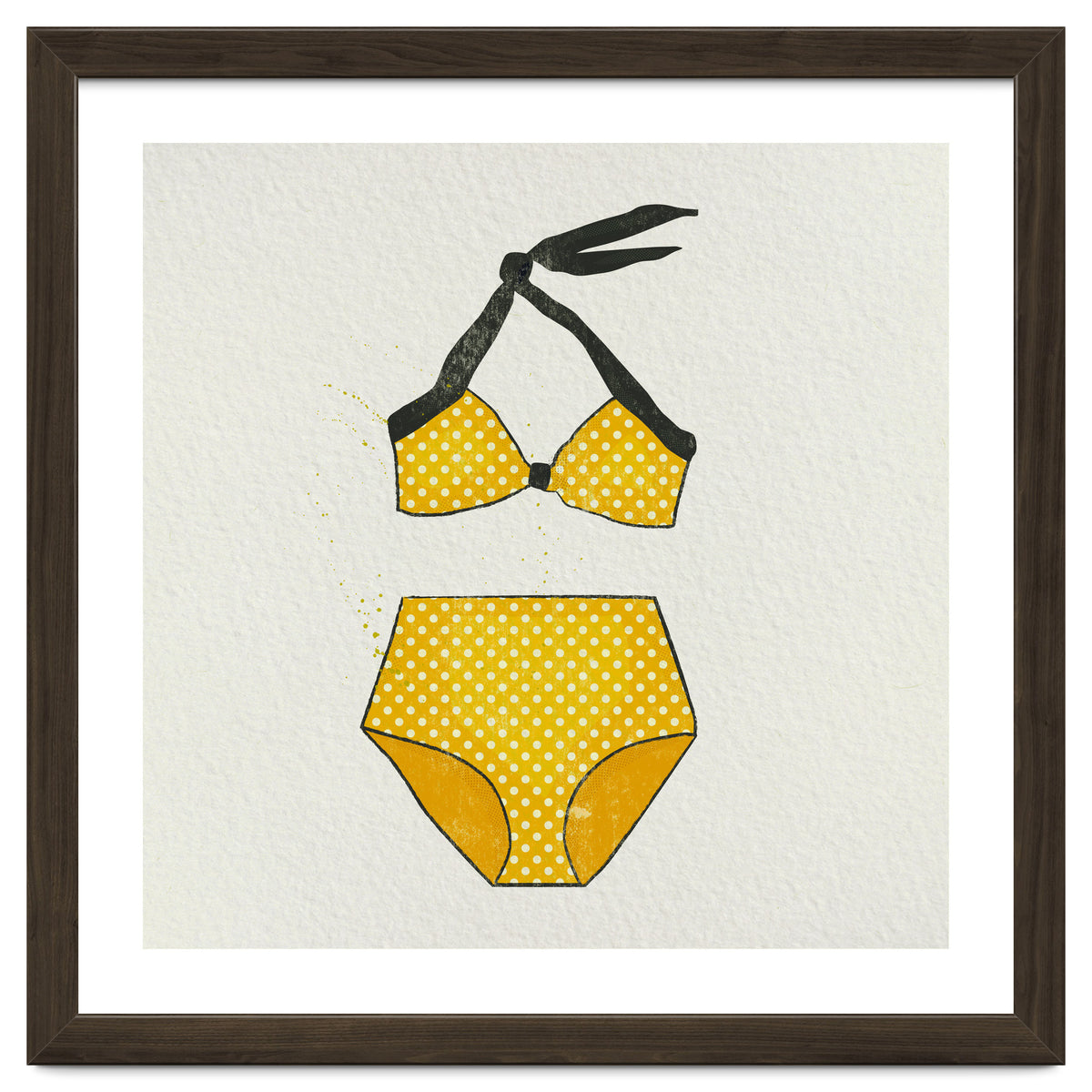 Yellow polka dot bikini
