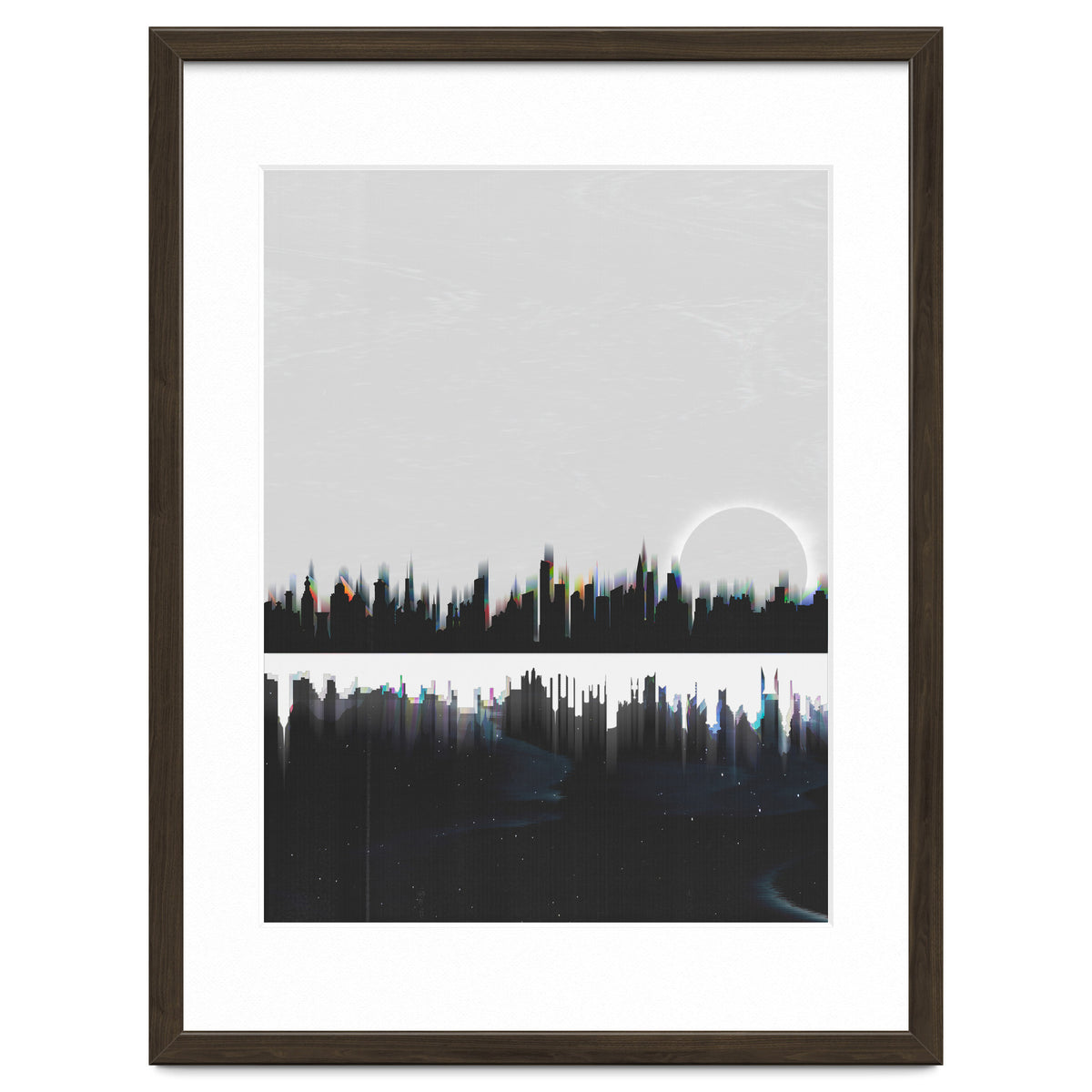 Black and white city