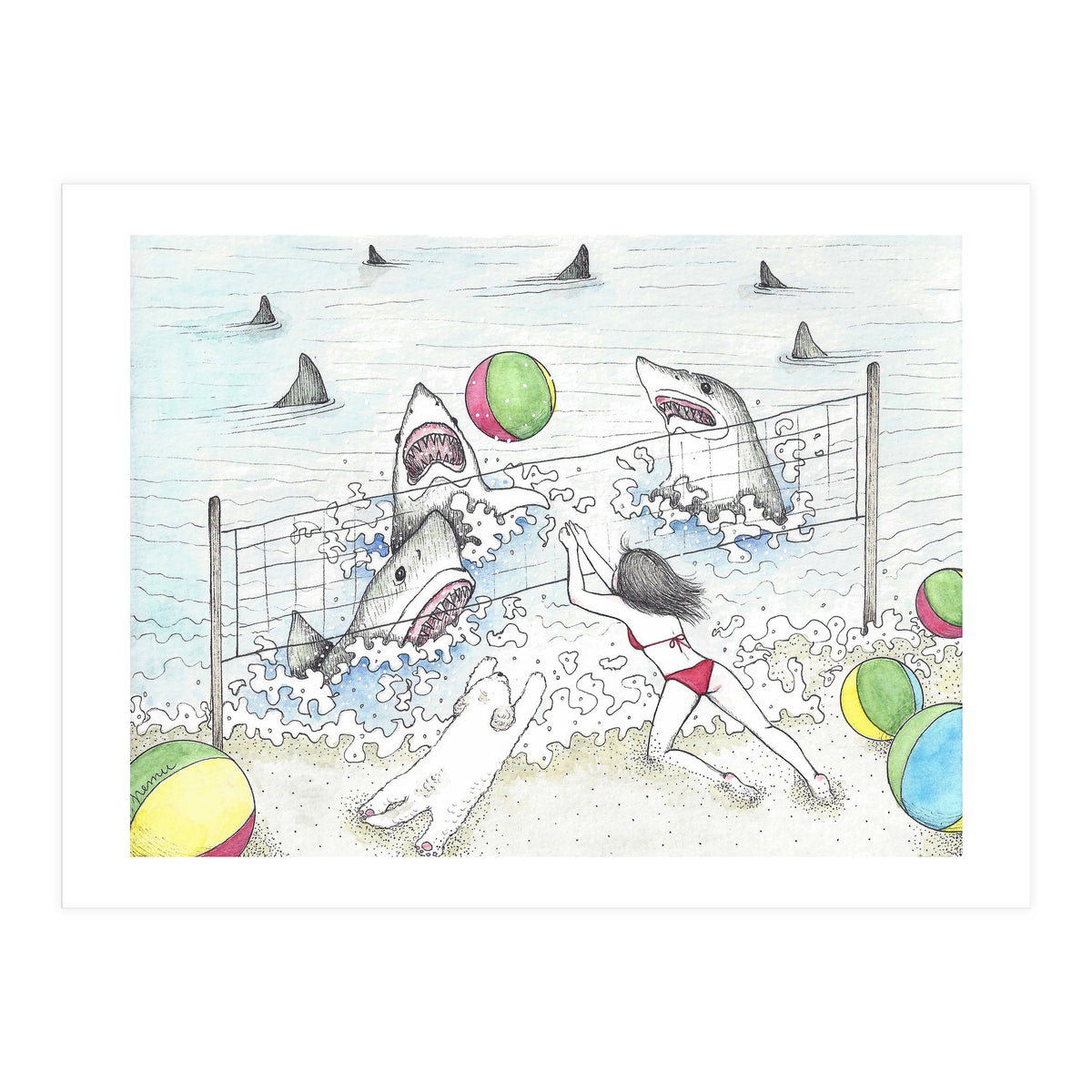 Beach Volleyball (Print Only)
