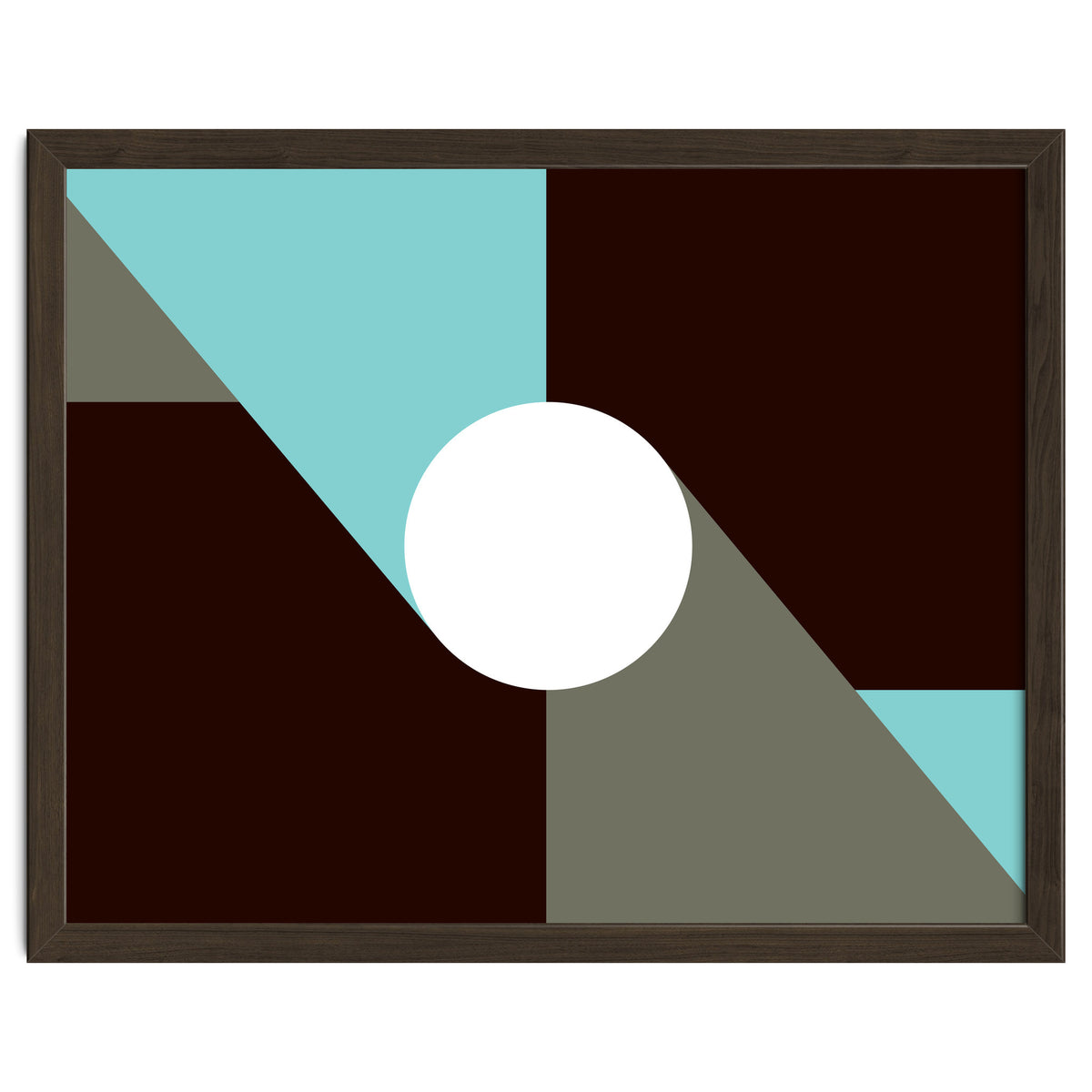 Geometric Shapes No. 29 - baby blue & grey