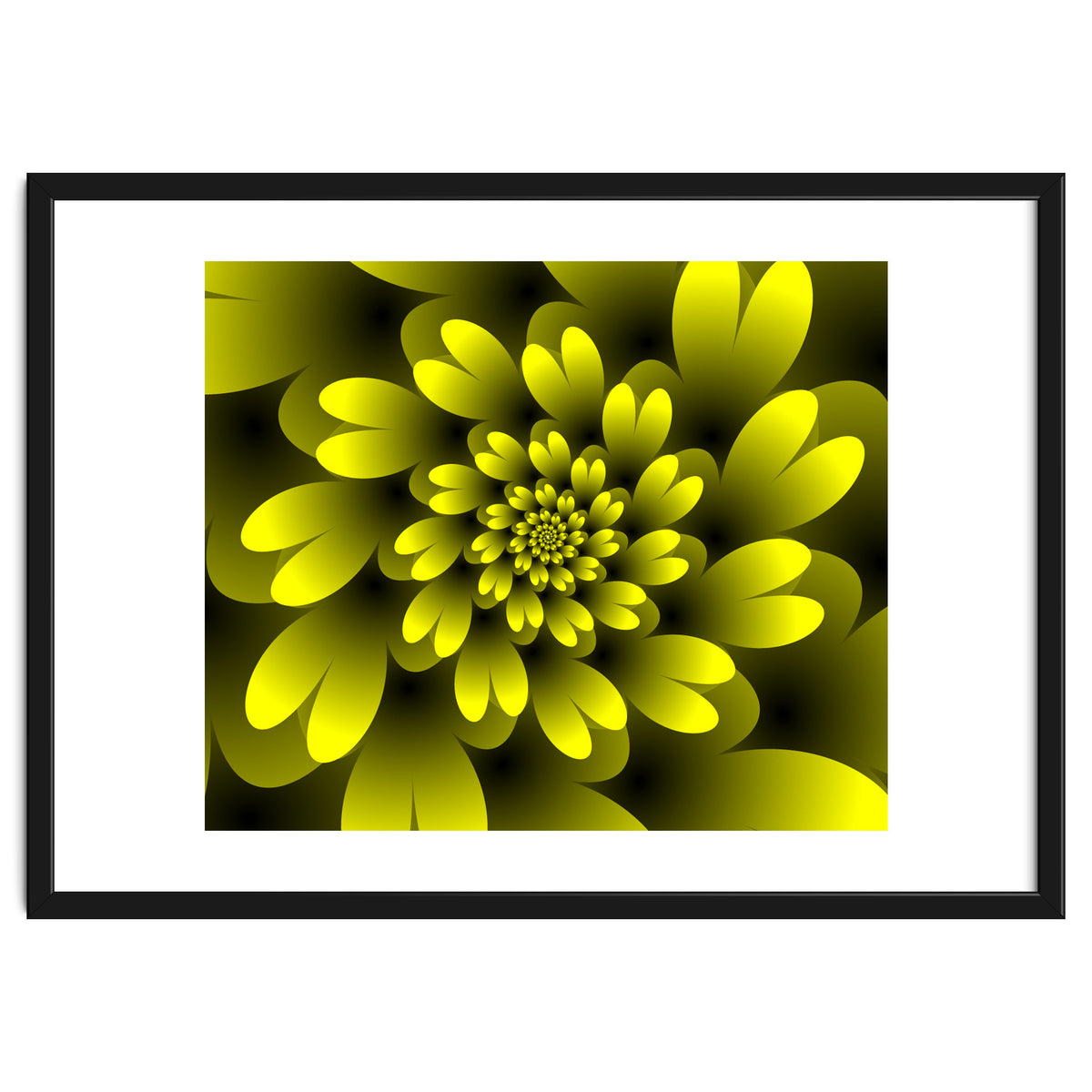 Yellow Floral Satin Wallpaper