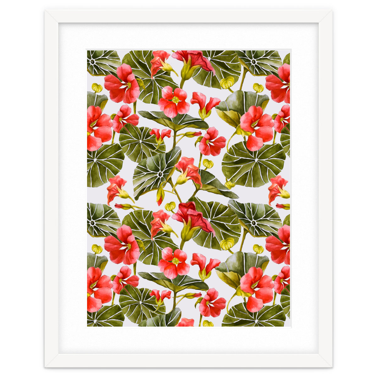 Nasturtiums watercolor 02