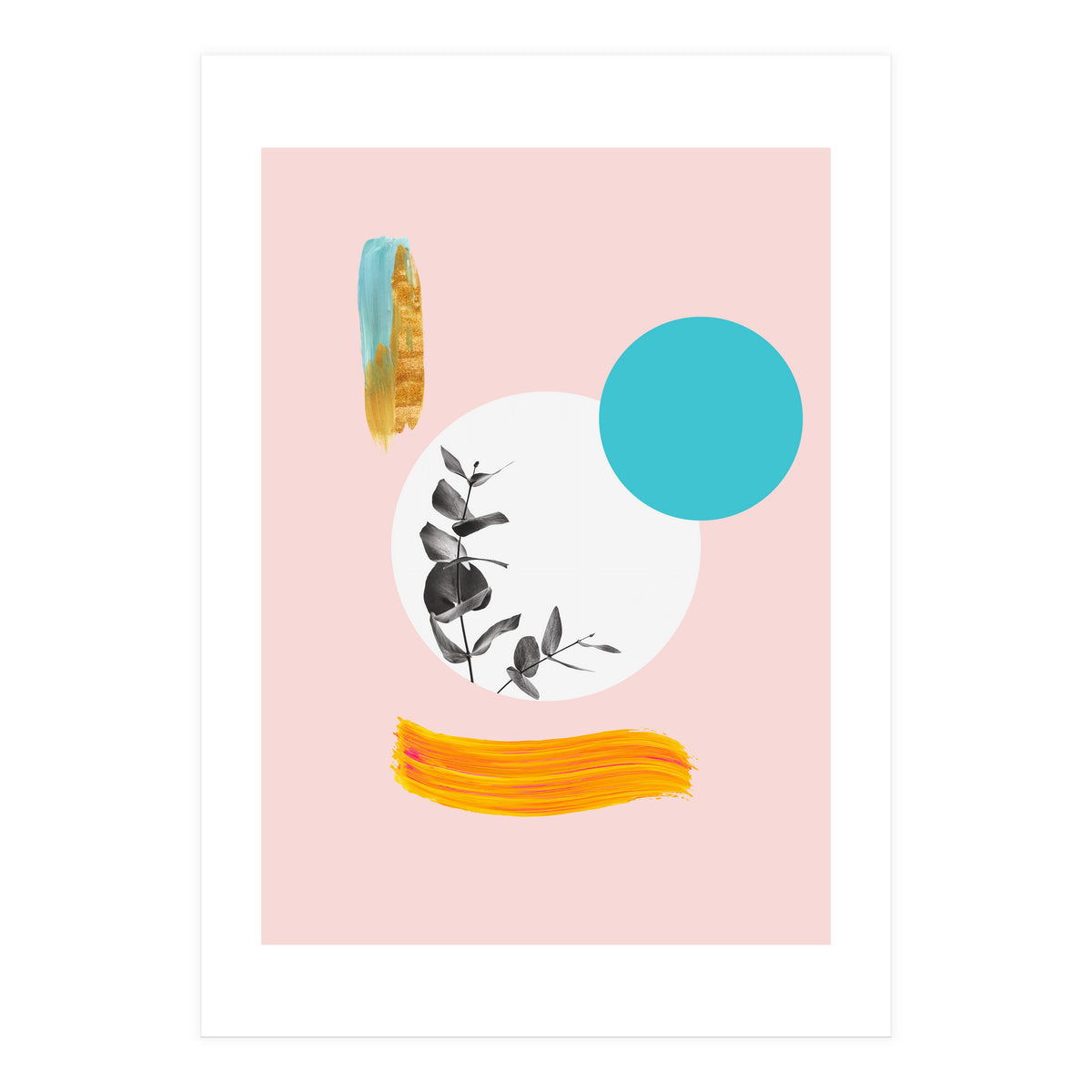 Modern Abstract Leaves (Print Only)