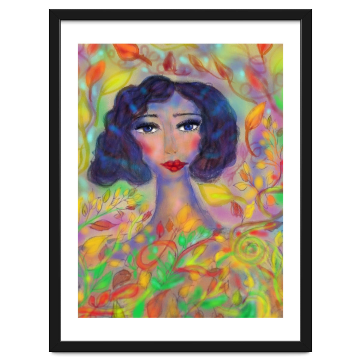 A GIRL IN AN ENCHANTED FOREST