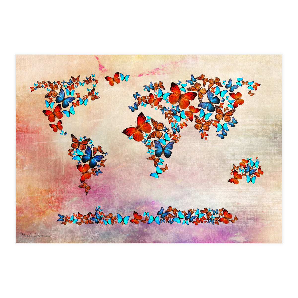 Map Of The World  4 (Print Only)