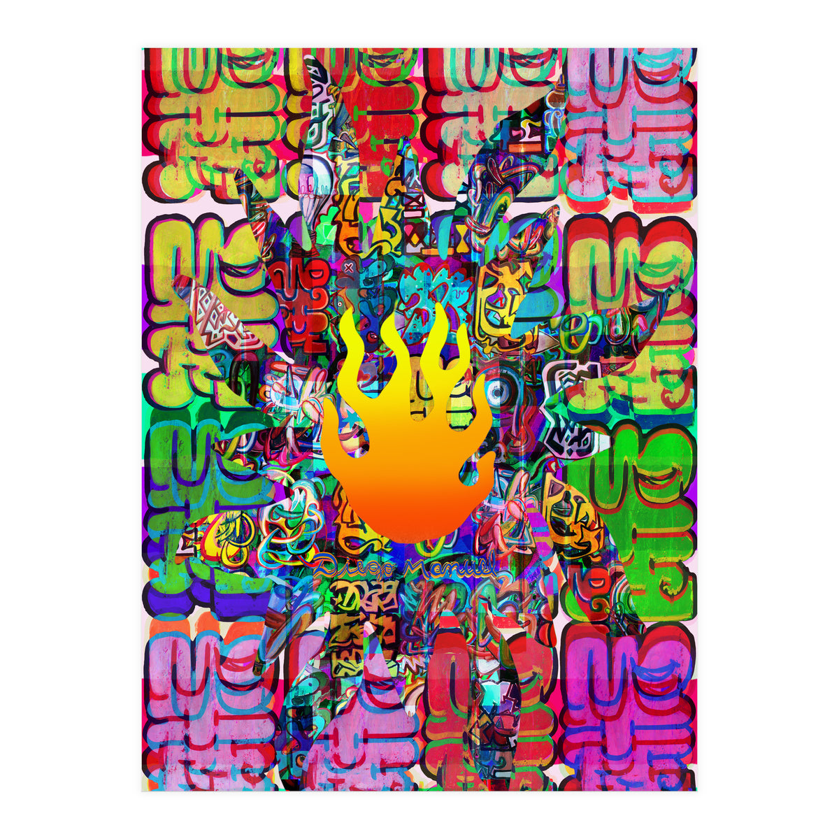 Fuego Y Graffiti 44 (Print Only)