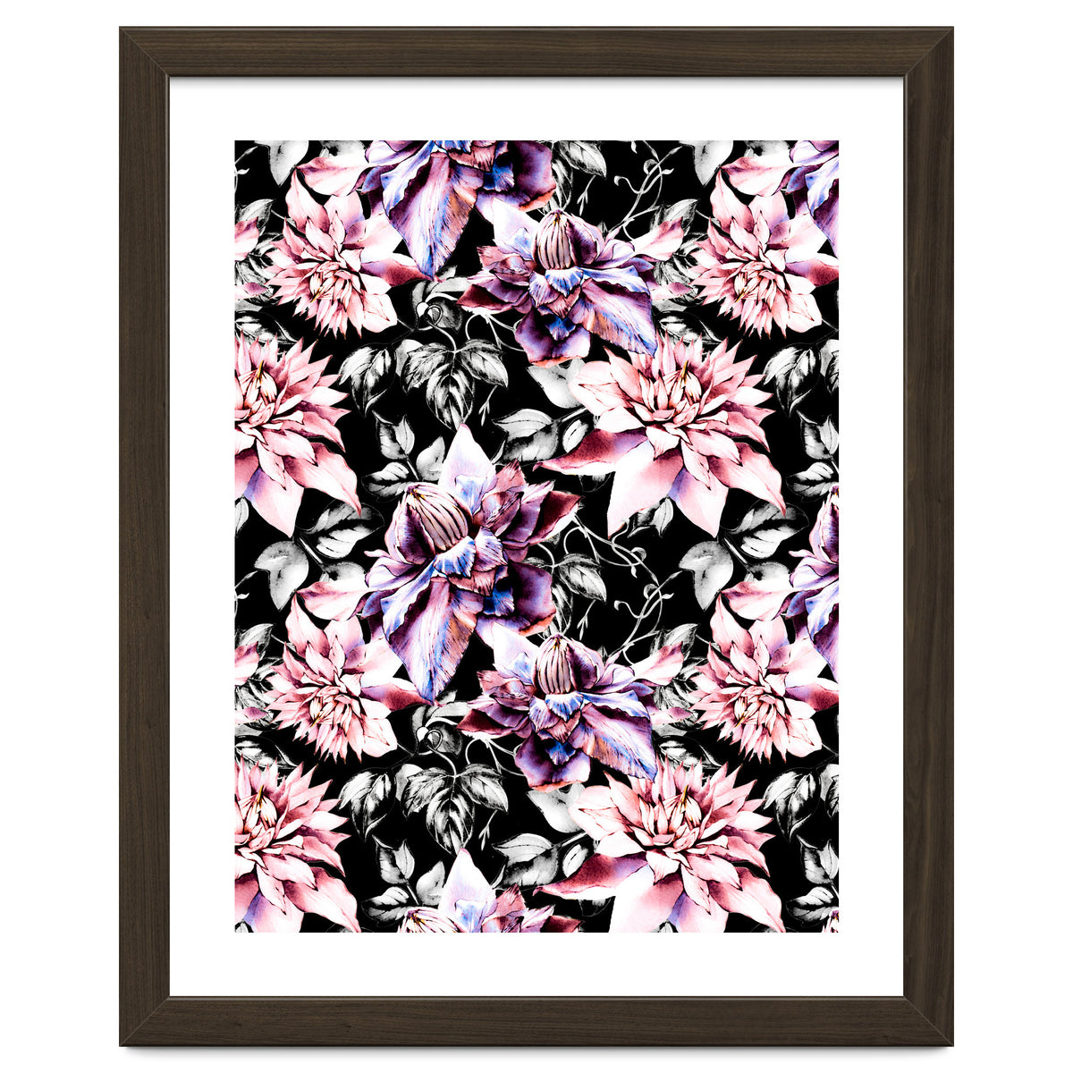 Pink bloom in the dark