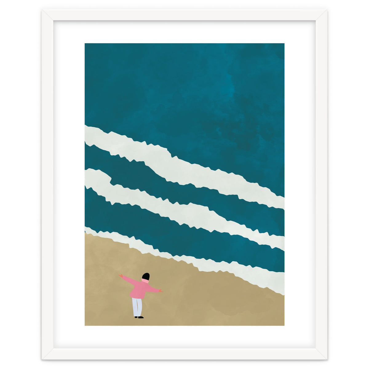 Minimalist Beach Illustration