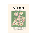 Virgo Birth Flower Chrysanthemum (Print Only) thumbnail