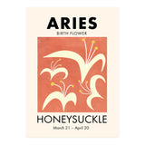 Aries Birth Flower Honeysuckle (Print Only) thumbnail