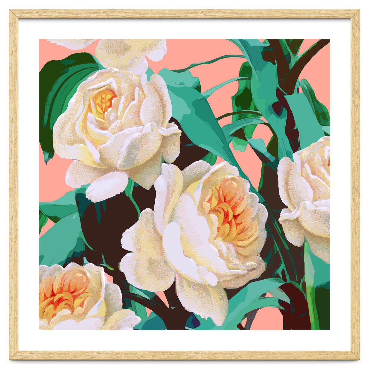 Tropical & White Blossom