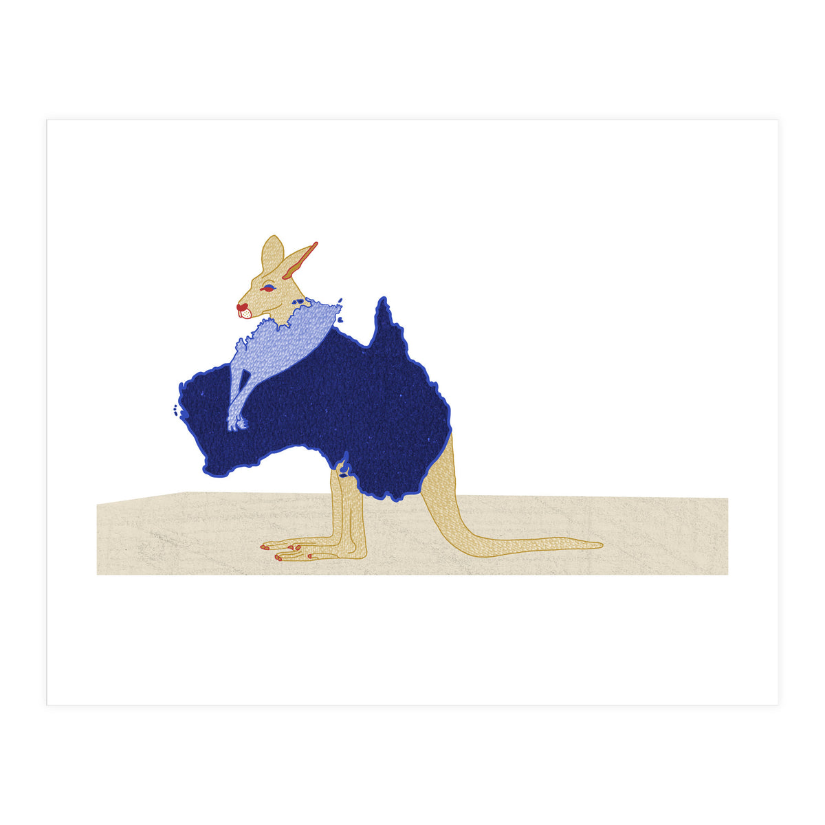 Australian Kangaroo (Print Only)