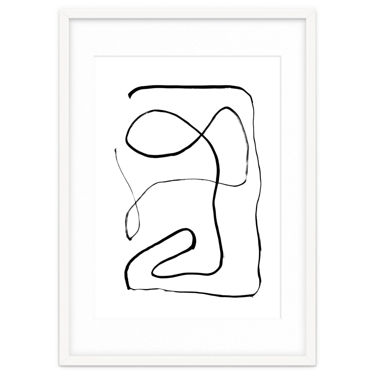 Mid-Century Line Art Print #2