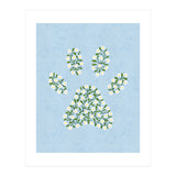 Floral Paw Print (Print Only) thumbnail