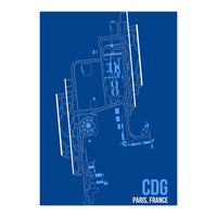 Paris CDG Airport Layout (Print Only)